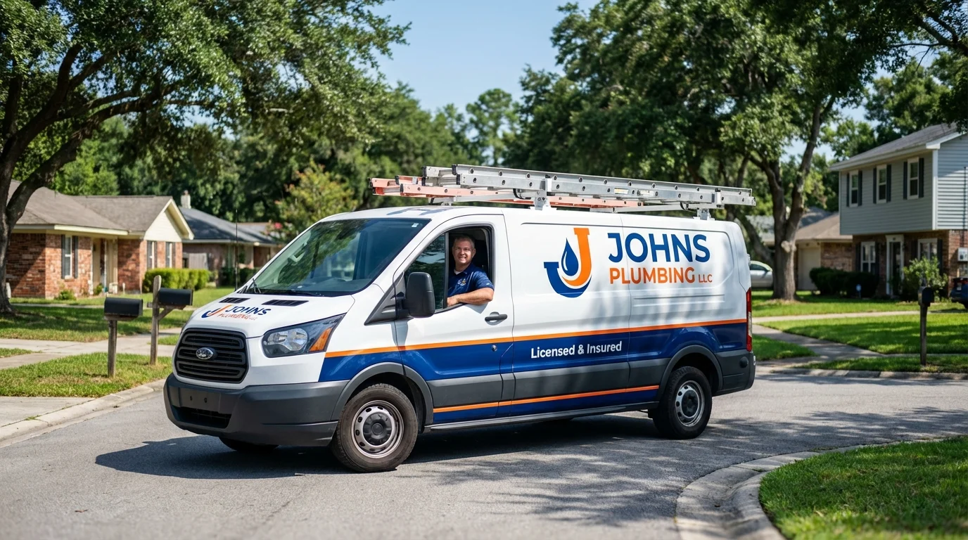 Johns Plumbing LLC service van in Mount Juliet, TN