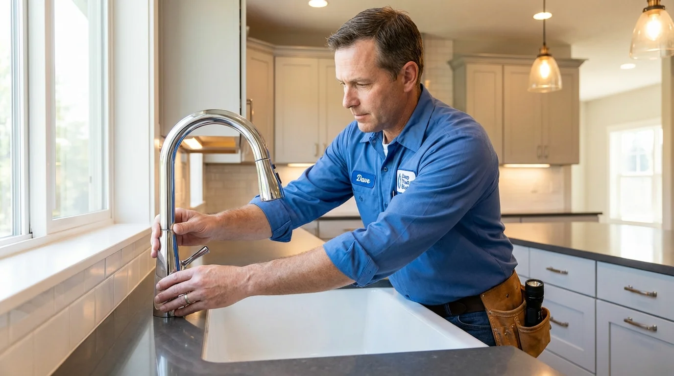 Kitchen faucet installation by Johns Plumbing LLC in Mount Juliet